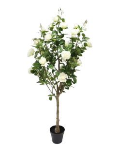 Artificial Rose Tree White/Green 182cm