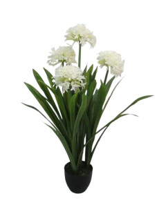 Artificial Agapanthus Plant White 103cm