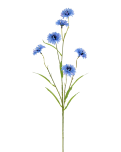 Artificial Cornflower Spray Light Blue