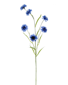 Artificial Cornflower Spray Dark Blue