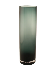 40cm 50% Recycled Glass Cylinder Smokey