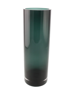 35cm 50% Recycled Glass Cylinder Smokey