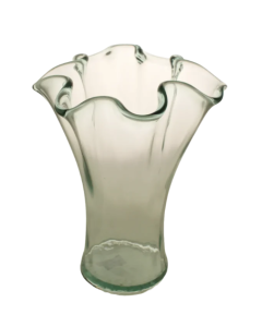 23cm 100% Recycled Glass Frilled Edge