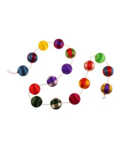 180cm Harlequin Ball Garland Mixed
