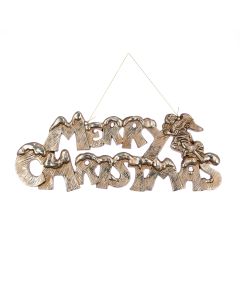 Champagne Merry Christmas Sign