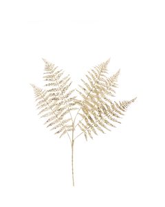 Sequin Fern Spray 86cm Gold