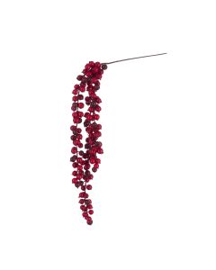Hanging Berry Cluster 94cm Red
