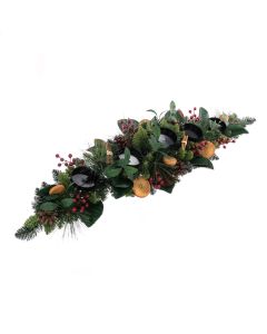Pine C/Holder W/Orange Slices 122cm