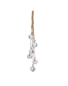 METAL Bell Star Hanger 50cm White