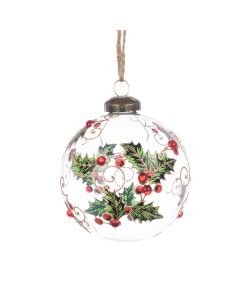 GLASS Margo Bauble 8cm