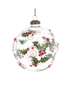 GLASS Margo Bauble 10cm