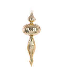 GLASS Fancy Finial 24cm Gold