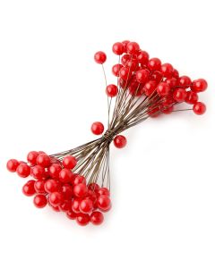 Double Ended Holly Berries (50 wires with 100 heads)