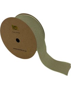Crushed Silk Ribbon 40mm x 10yds Sage