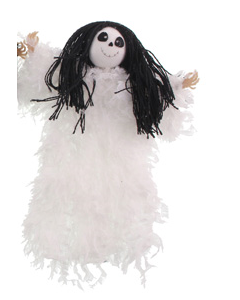 28cm Fabric Ghost Hanger White (N50615)