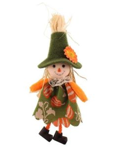 20cm Fabric Scarecrow Hanger Green (N50654)