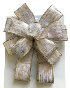 Ivory Ribbon Door Bow 30 x 80cm