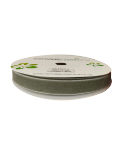 Velvet Ribbon 12mm x 10mtrs Sage Green