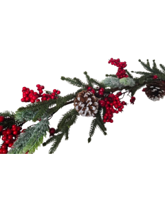 Winter Berry & Pinecone Garland 180cm