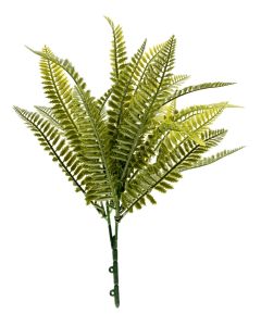 Artificial Fern Bush Green UV Protected 30cm