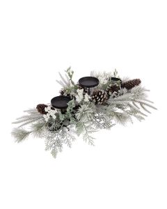 Snowy Castor Berry Candle Holder 66cm