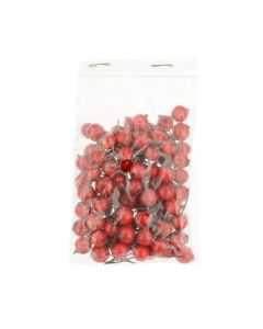 Red Berry W/Wire 9mm x 100pcs