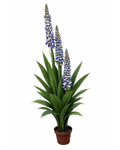 Artificial Real Touch Lupin Plant Blue/Green 150cm
