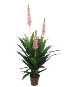 Artificial Real Touch Lupin Plant Pink/Green 150cm
