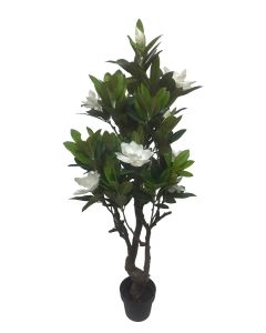Artificial Magnolia Tree White/Green 146cm