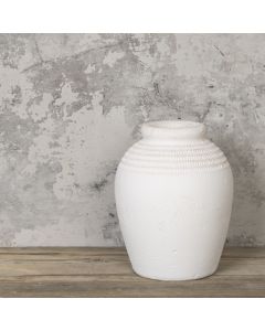 Leo Textured Stone Vase 26cm NOT Watertight
