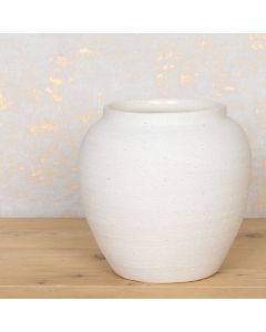 Zen White Ceramic Vase 22cm Watertight