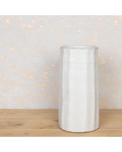 Modern White Ceramic Vase 40cm Watertight