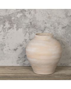 Fae Terracotta Ceramic Vase 25cm Watertight