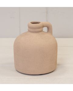 Tan Textured Small Vase 11cm