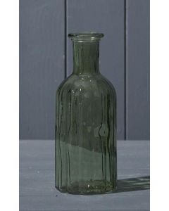 Vintage Green Glass Bottle (19cm)