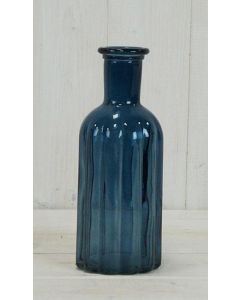Blue Glass Bottle (19cm)