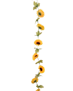 Sunflower Garland W/Leaves 230cm