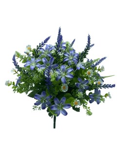 Daisy/Lavender Bush 36cm Purple/Blue