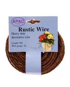 Rustic Wire Brown x 21 Meters