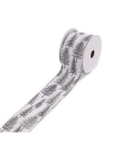 Linen Ribbon W/Trees 2.5