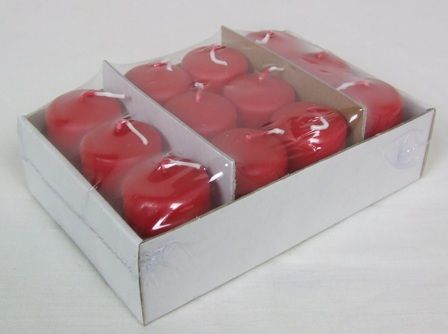 Pillar Candle 50/35 x 12 Rubin Red-0