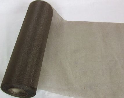 Organza Snow Sheer 29cm x 25mtr Chocolate Brown-0