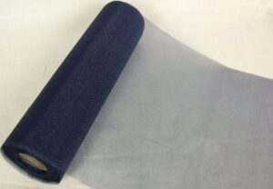 Organza Snow Sheer/Roll Navy Blue 29cm x 25mtr-0