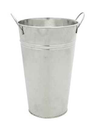 Large 30 x 17cm Galvanised Vase-0