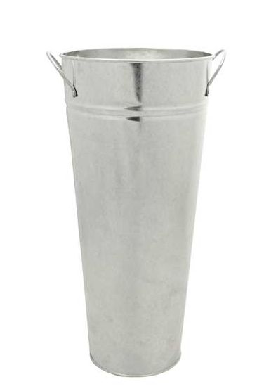 X-Large 38 x 17cm Galvanised Vase-0