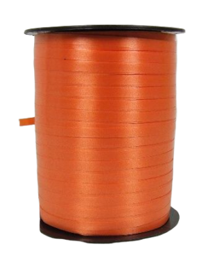 5mm x 500mtr Curling Ribbon Orange-0