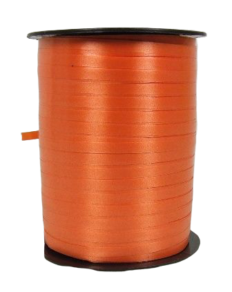 5mm x 500mtr Curling Ribbon Orange-0