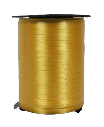 5mm x 500mtr Curling Ribbon Gold-0