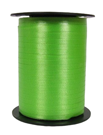 5mm x 500mtr Curling Ribbon Lime Green-0
