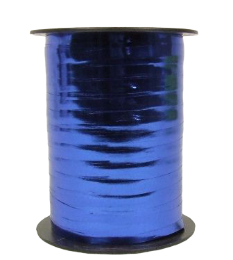 5mm x 500mtr Curling Ribbon Blue Mettallic-0
